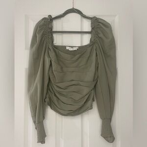 ASTR the Label Square-neck Romantic Style Blouse